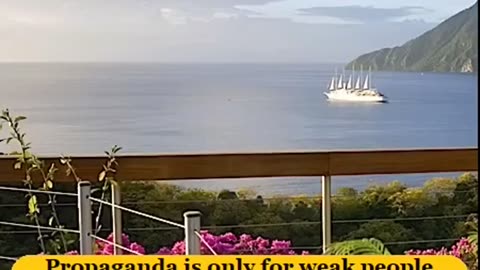 Propaganda is only for weak people because...