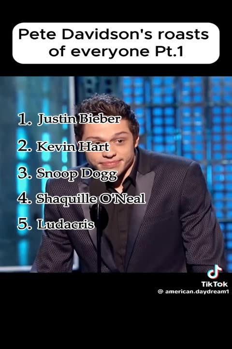 Pete Davidson's roasts of everyone pt 1