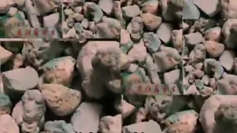 241227-1 The material for making turquoise jewelry from small pieces of natural original American