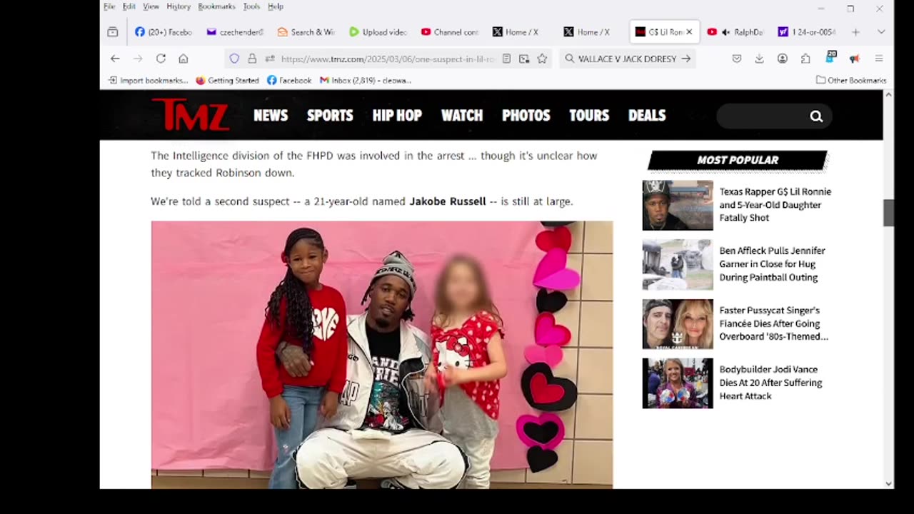 G$ Lil Ronnie Suspect in Murder Arrested ... Second Suspect Still at Large