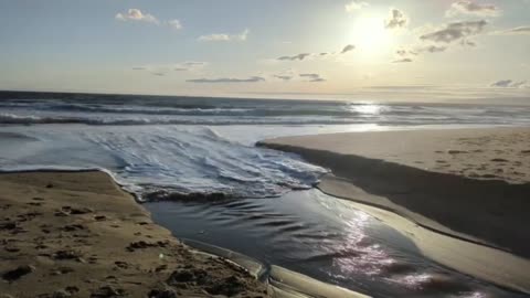 Creek Flowing To The Bay