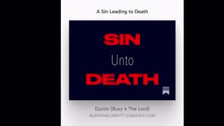 A Sin That Leads To Death