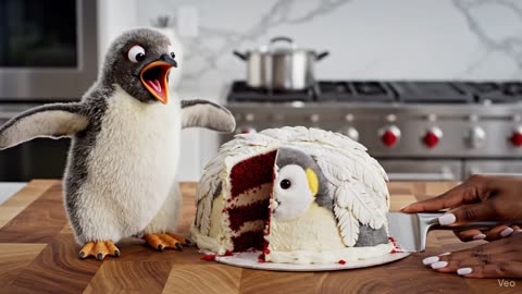 🐧Cutting a penguin with a knife