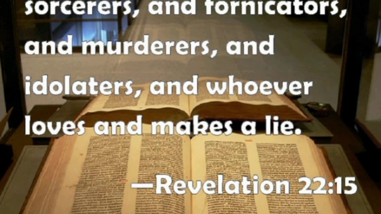 🔺REVELATION 22 : 15 "NO MURDERER WILL INHERIT THE KINGDOM OF G-D"