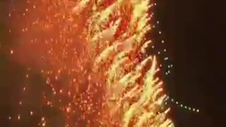 epic show of drones, and then launched fireworks, the result literally almost killed.
