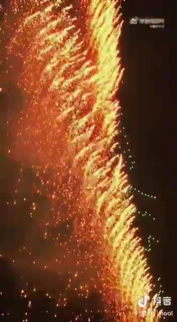 epic show of drones, and then launched fireworks, the result literally almost killed.