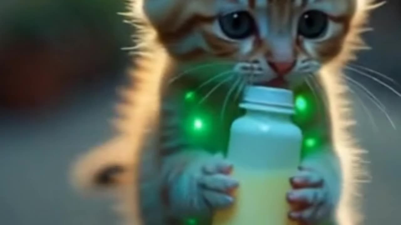 Cute cat 😺🍼 Dudi dudi dum dum