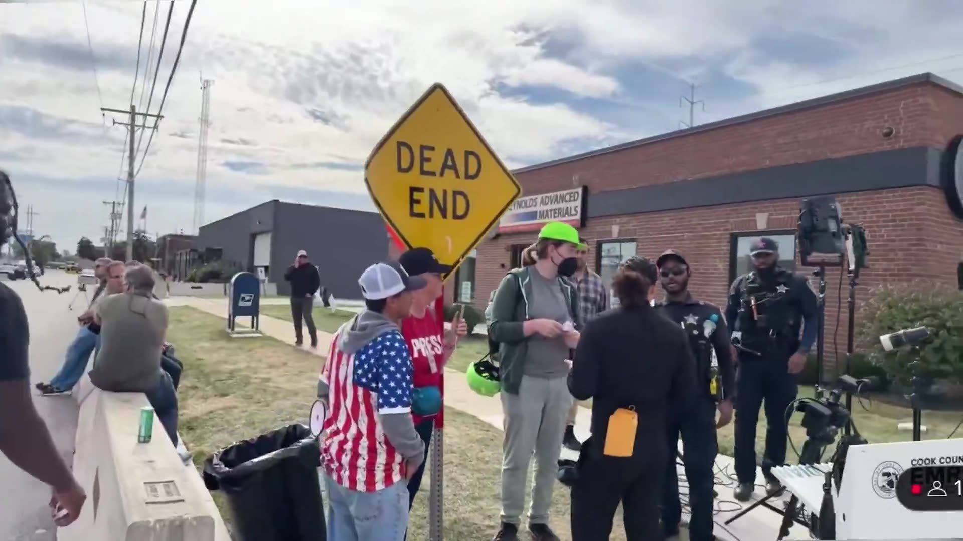 After these protestors FOLLOWED me for roughly 30 minutes blasting sirens directly into my ear