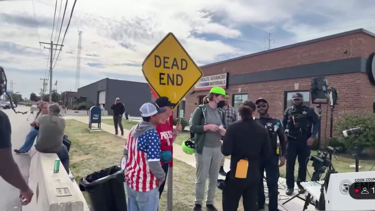 After these protestors FOLLOWED me for roughly 30 minutes blasting sirens directly into my ear