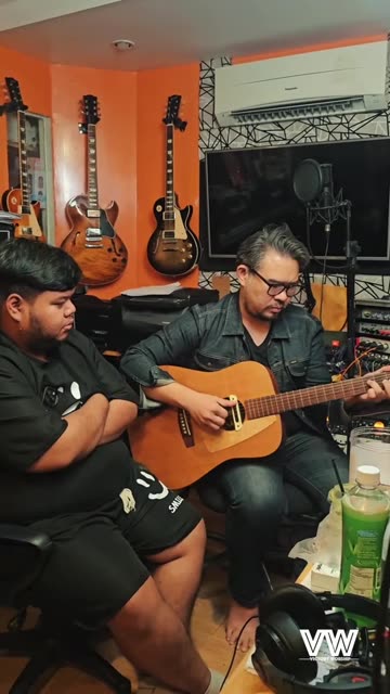 Recording vocals for our upcoming Thai album