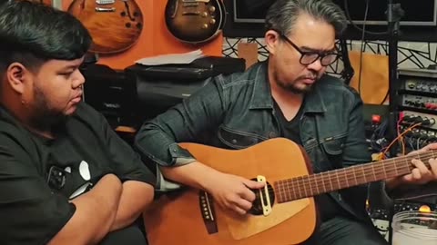 Recording vocals for our upcoming Thai album