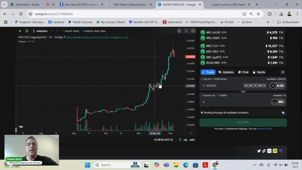 3 month update of NMI coin