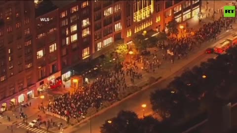 Huge CROWDS flood Chicago as the city takes part in nationwide immigration protests