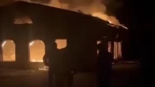 A Muslim prayer hall in France was completely destroyed by fire.