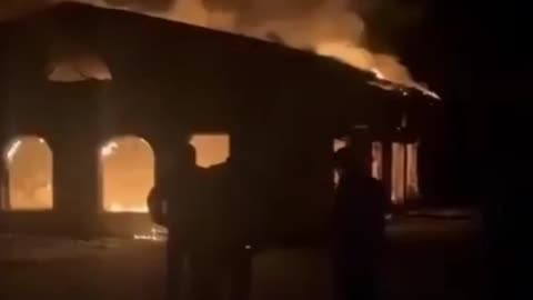 A Muslim prayer hall in France was completely destroyed by fire.