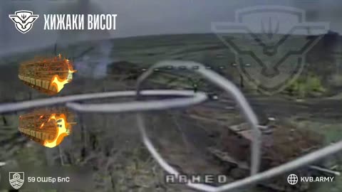 Ukrainians Destroy Multiple Russian Tanks Covered in Construction Waste