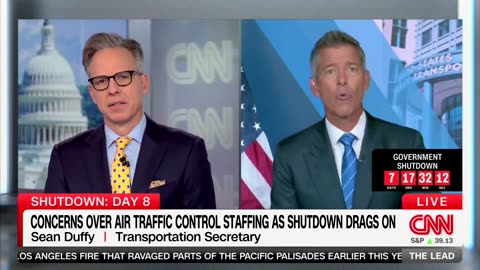 Duffy Tells Tapper How His Daughter Can Prep for Government Shutdown Flight Delays