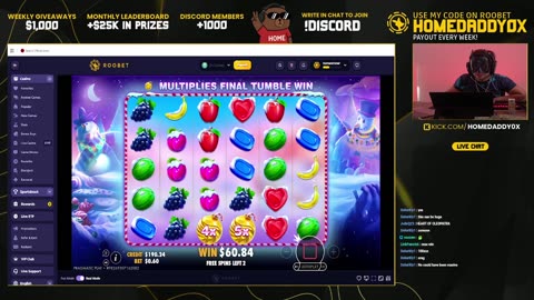 100X ON FRUIT PARTY: GIVEAWAY !Roobet • Slots & Casino