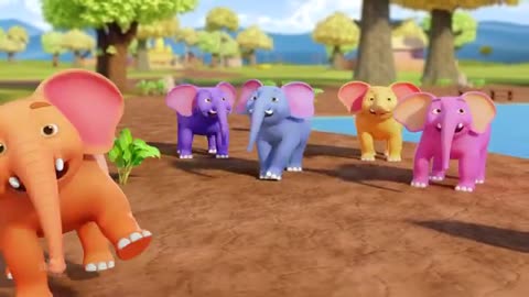Ek Mota Hathi Khelne Gaya, एक मोटा हाथी, Nursery Songs and Funny Cartoon Kids Rhymes