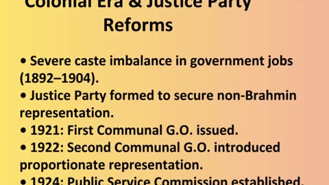 Birth and Evolution of Reservation in India