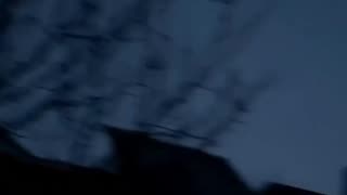 F-16 chasing a cruise missile during yesterday's attack.