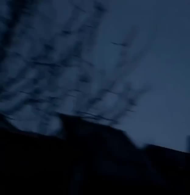 F-16 chasing a cruise missile during yesterday's attack.