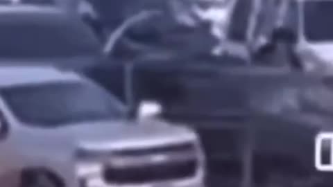 She clearly hit the officer with her vehicle