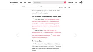 Luke 13 parable of the Mustard Seed and yeast