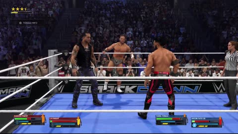 Friday Night Smackdown - Fatu and Tonga VS LA Knight and Priest - WWE 2K24