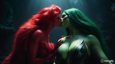 Poison Ivy Kisses Hellfire, AI Video