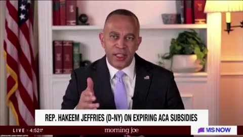 Hakeem Jeffries ADMITS Obamacare Is Broken Blames Republicans