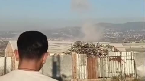 Footage shows Israeli warplanes bombing the village of Bnaafoul in southern Lebanon
