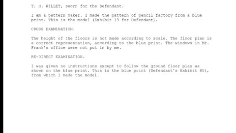 T H WILLET, Sworn In For The Defendant, 108th To Testify