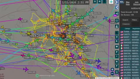 More KPHX aira traffic time lapse with audio - Jan 17 2026 -