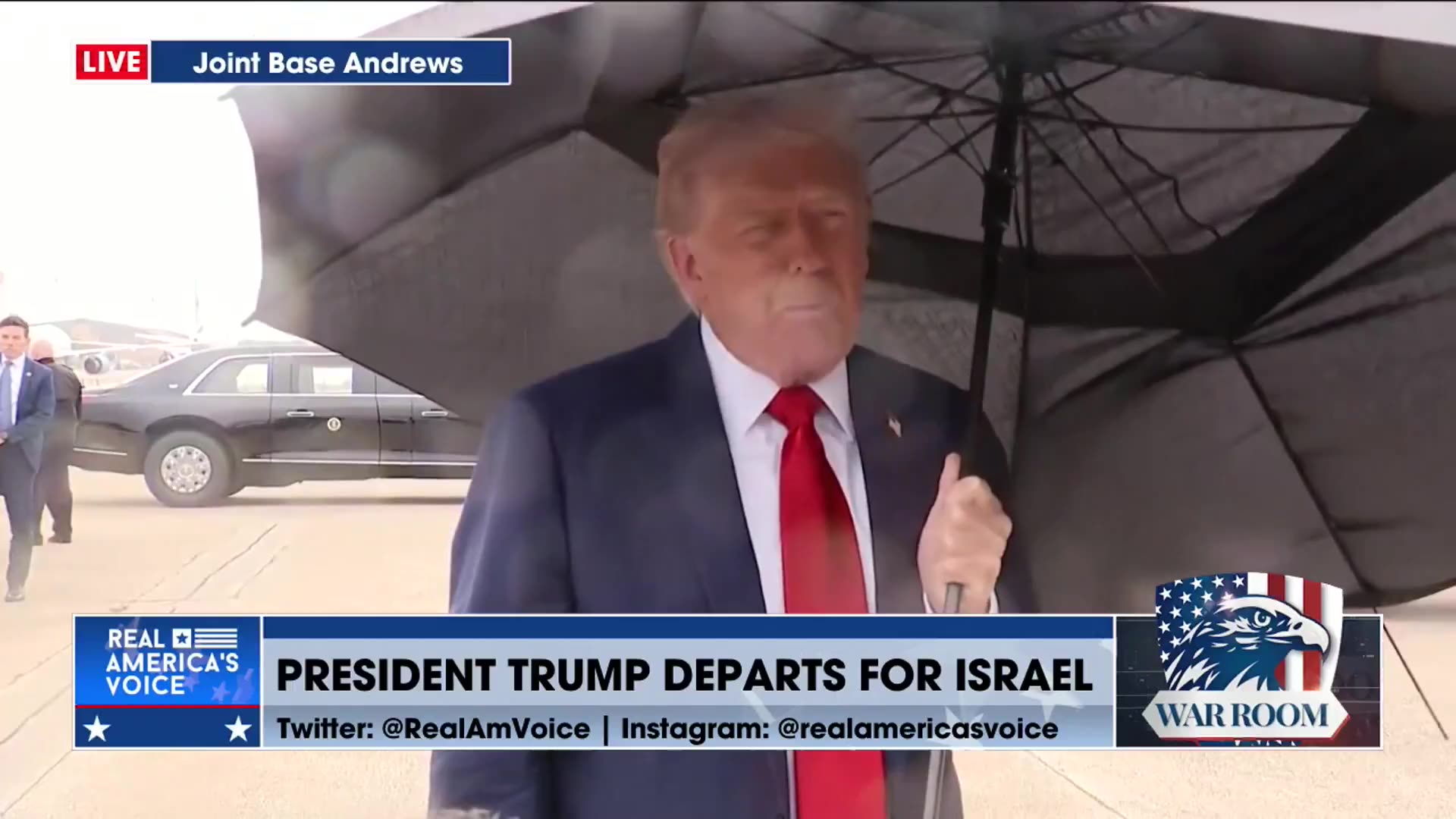 PRESIDENT TRUMP DEPARTS FOR ISRAEL