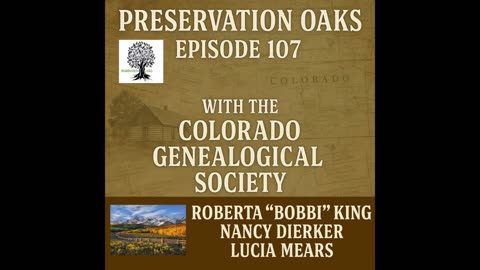 EP107 S05E003 Colorado Genealogical Society