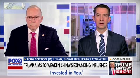 Tom Cotton Calls For Aggressive Cutback On China's Privileges