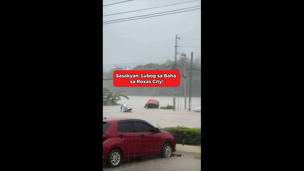 Sasakyan, Lubog sa Baha sa Roxas City!