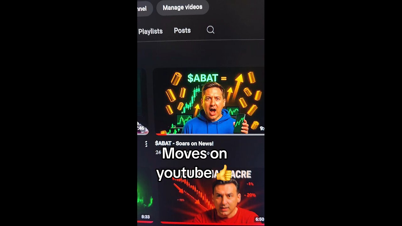 Moves on youtube 👍