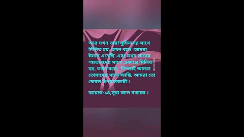 Al Quran, Surah Bakara-14