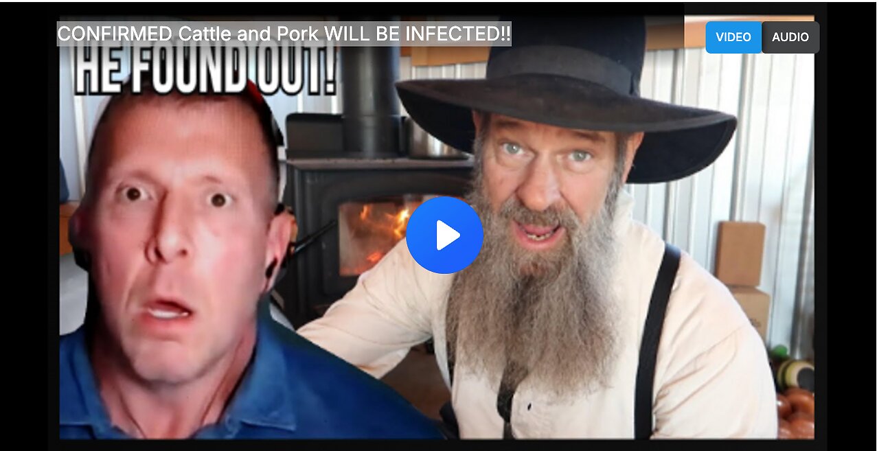 CONFIRMED Cattle and Pork WILL BE INFECTED!!