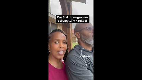 Couple Records The New Walmart Zipline Drone Delivery