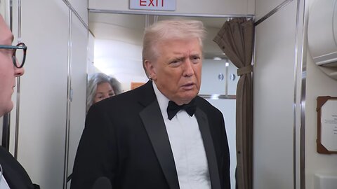 President Trump Gaggles with Press on Air Force One En Route Palm Beach, FL, Jan. 31, 2026