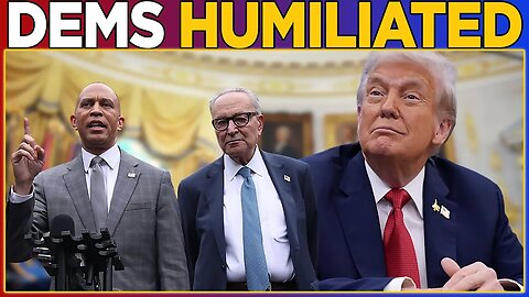 Trump HUMILIATES Hakeem Jeffries and Chuck Schumer