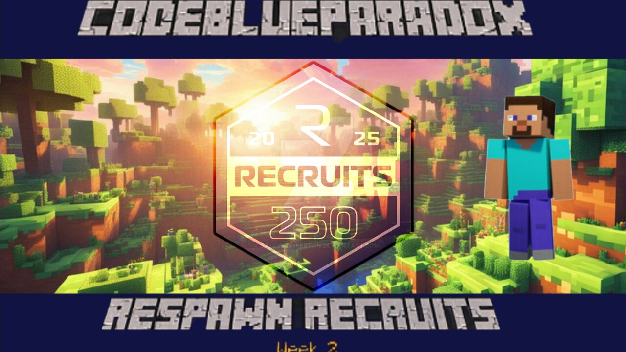 #RESPAWNrecruits 𝕏 MINECRAFT 𝕏 FORTNITE