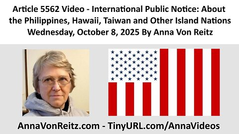 International Public Notice: About the Philippines, Hawaii, Taiwan and Other... By Anna Von Reitz