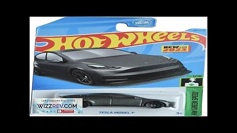 Hot Wheels Tesla Model Y HW Green Speed 1/10 Gray 37/250 Review