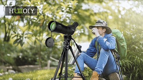 HUICOCY Spotting Scopes, 39-19m/1000m Spotting Scopes with Tripod