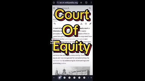 Court of Equity