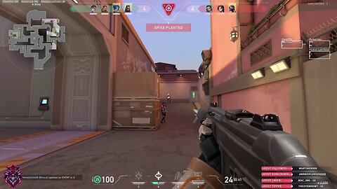 When you spray and pray and win the round in Valorant